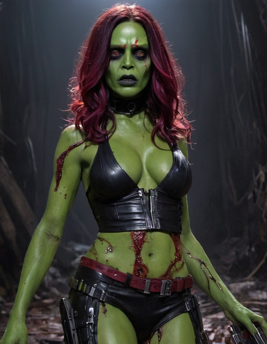 zombie, gamora, guardians of the galaxy, undead, marvel, comic book character, horror