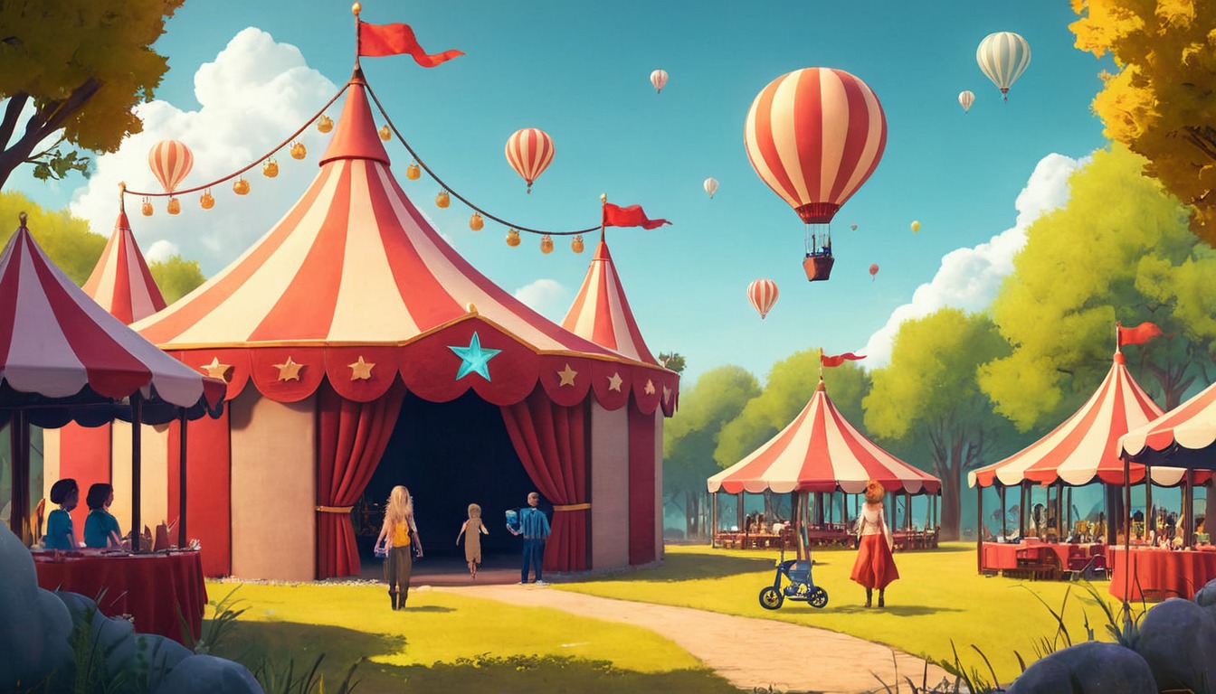 digitalart, cartoon, magic, digitalpainting, wallpaper, conceptart, circus, dailydeviation, dailychallenges