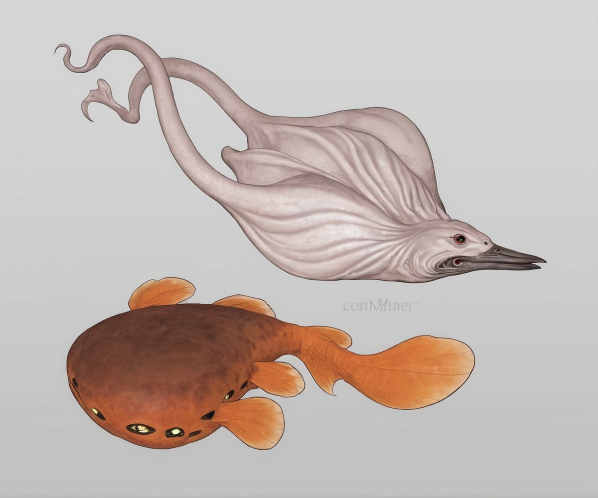 digitalart, creature, alien, aquatic, commission, conceptart, design, fantasy, sketch, art