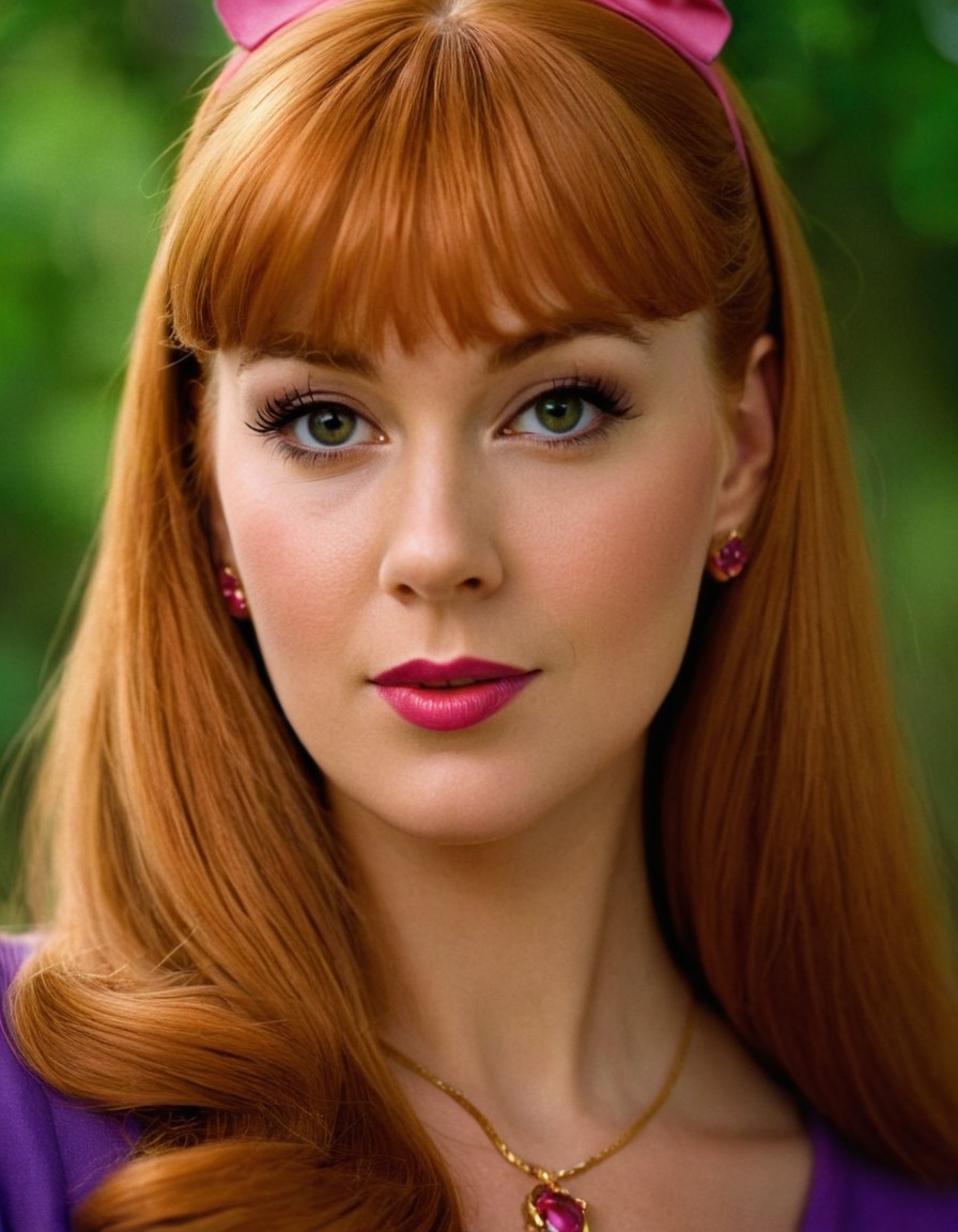 daphne blake, scooby-doo, cartoon character, beautiful woman, mystery solver