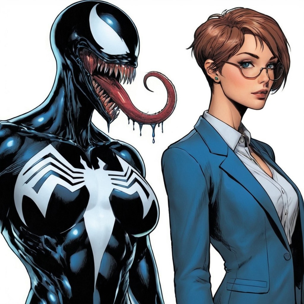 secondskin, shevenom, symbiote, symbiotic, tightclothes, tightsuit, shinyskin, symbiotesuit, symbiotefemale, aliensymbiote, shinybody, symbiotegirl, she_venom, anneweying, anne_weying, liquidsymbiote