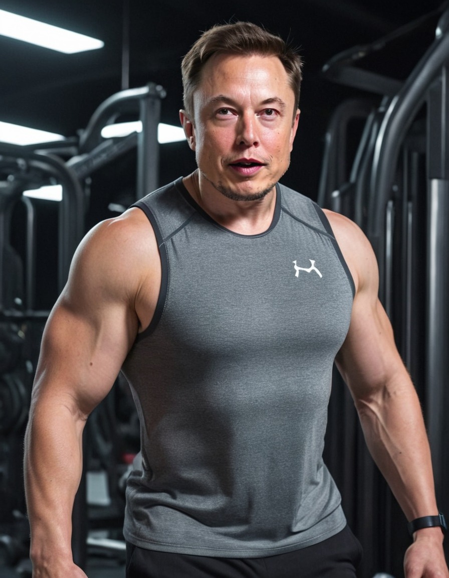 elon musk, fitness, muscular strength, exercise, workout, health, entrepreneur