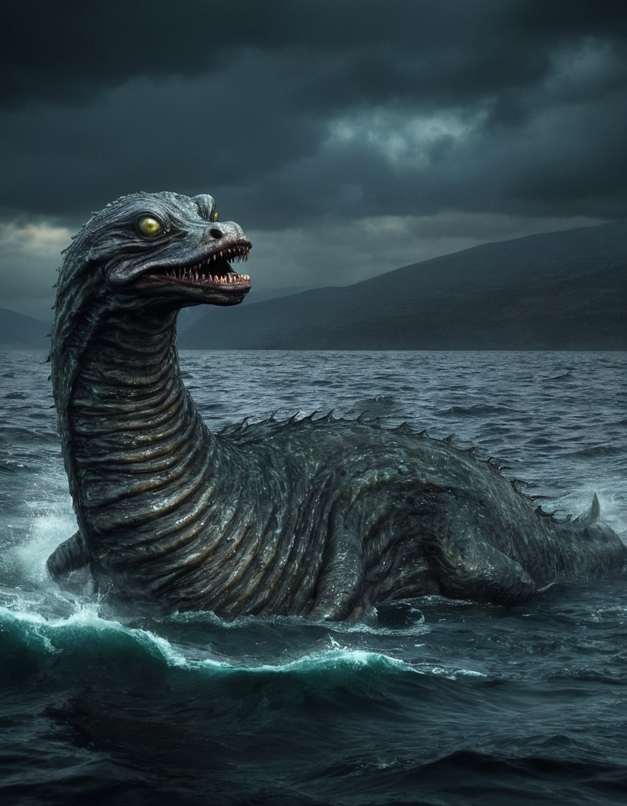 loch ness monster, scotland, legend, mythical creature, sea monster, mystery