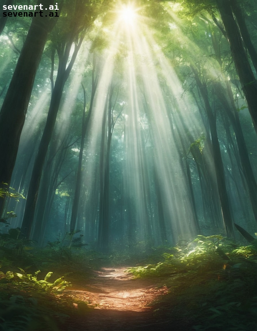 nature, forest, sunlight, peaceful, serene