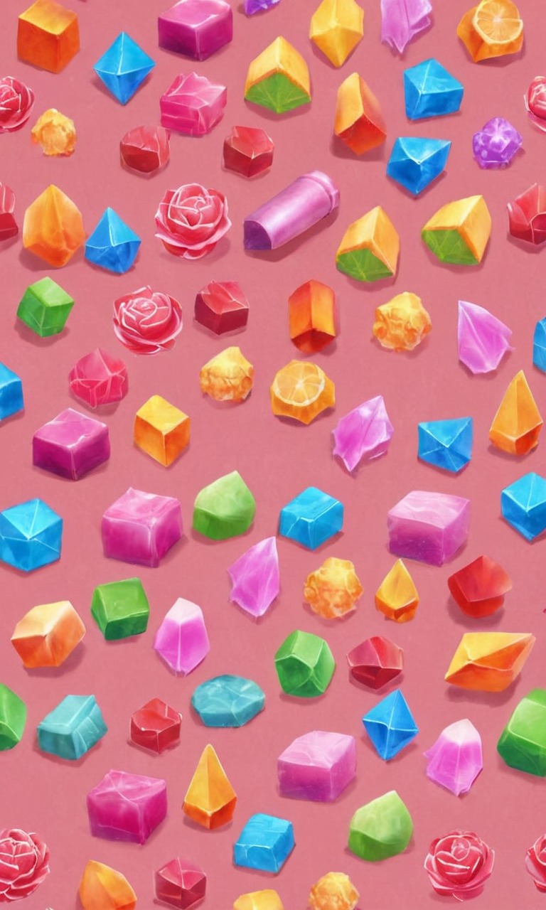 candy, pixelated, sweets, wallpaper