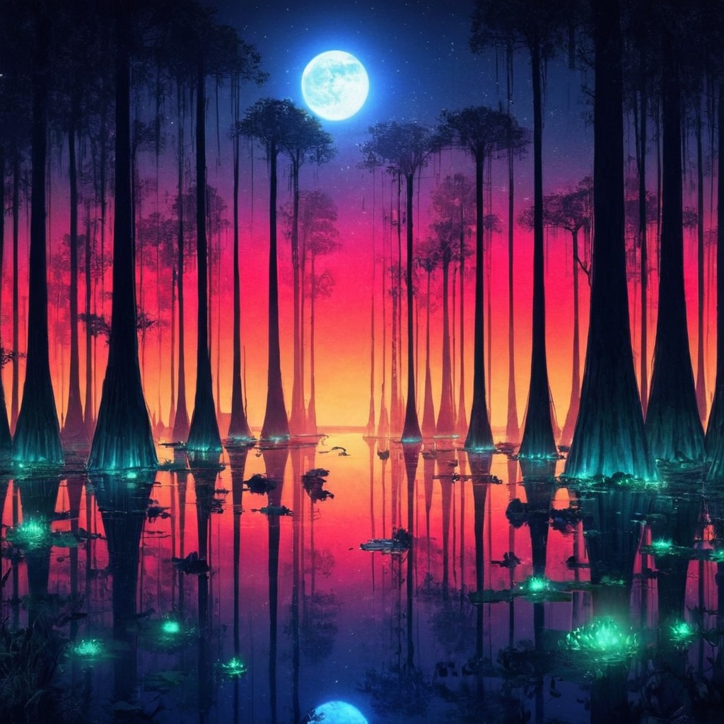 digitalart, forest, surreal, copilot, frog, fullmoon, moon, neon, swamp, dailychallenge, ai_art, ai_generated, ai_generated_art, ai_artwork, ai_image, ai_generatedart, ai_generated_artwork, copilotai, copillot_ai