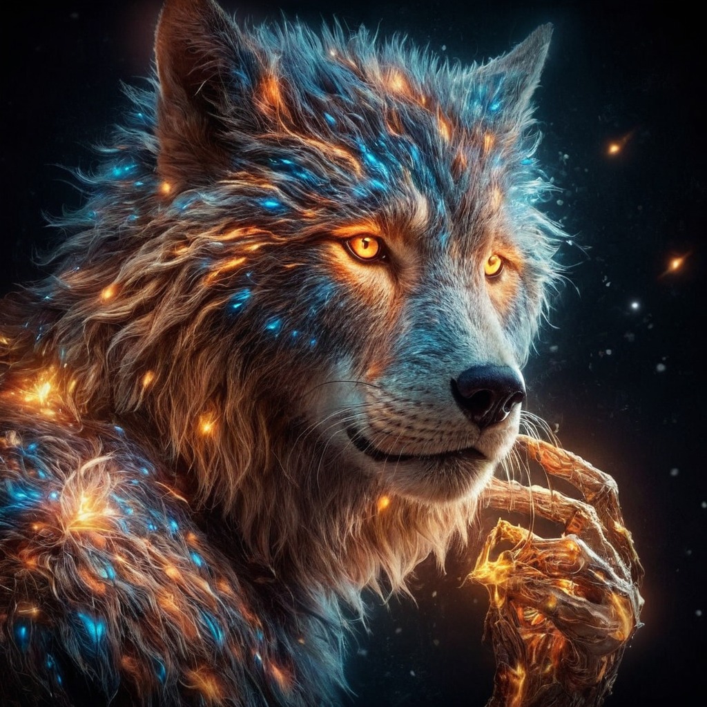 digitalart, magic, fantasyart, animal, photorealistic, animalart, fanart, characterdesign, photography, portrait, wallpaper, surreal, lightmagic