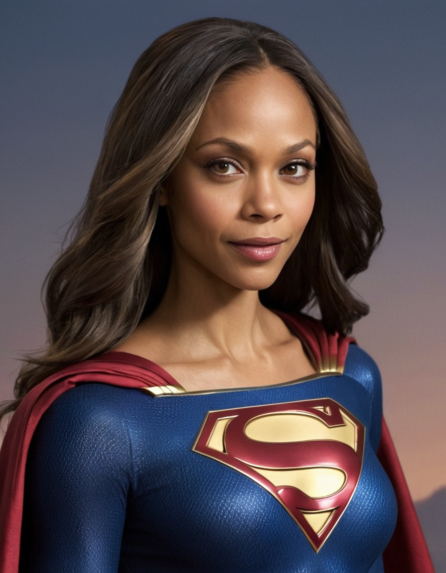 zoe saldana, supergirl, dc comics, actress, superhero, casting choice