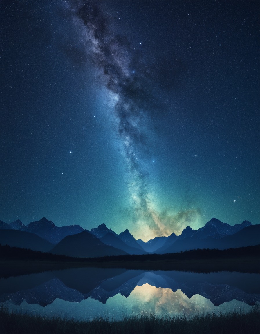 starry night, milky way, sky, mesmerizing, nature