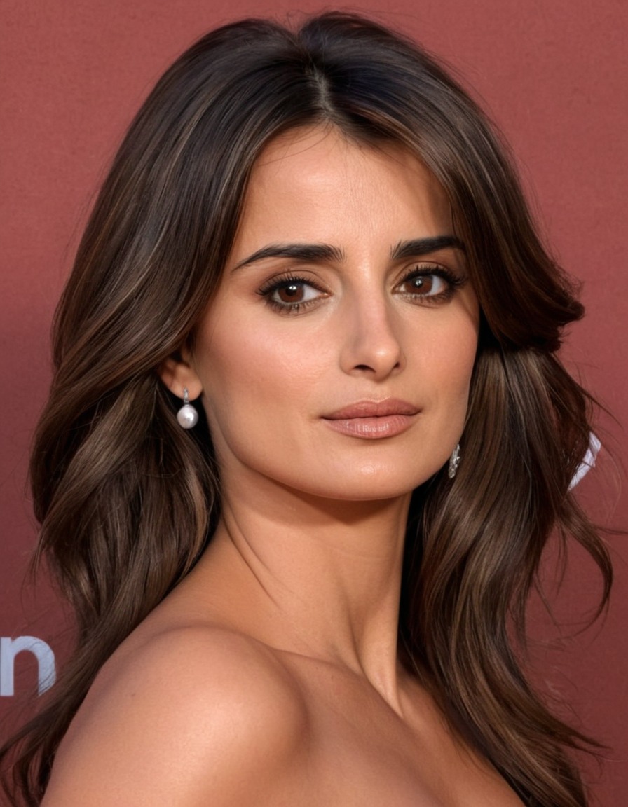 penélope cruz, actress, spanish, portrait, painting, art, celebrity