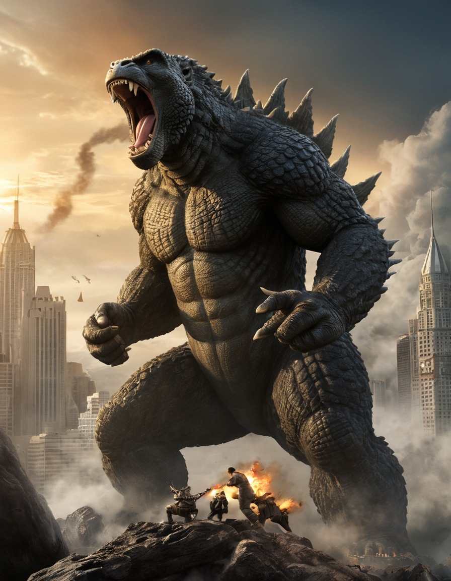 godzilla, king kong, battle, power, strength, supremacy, kong