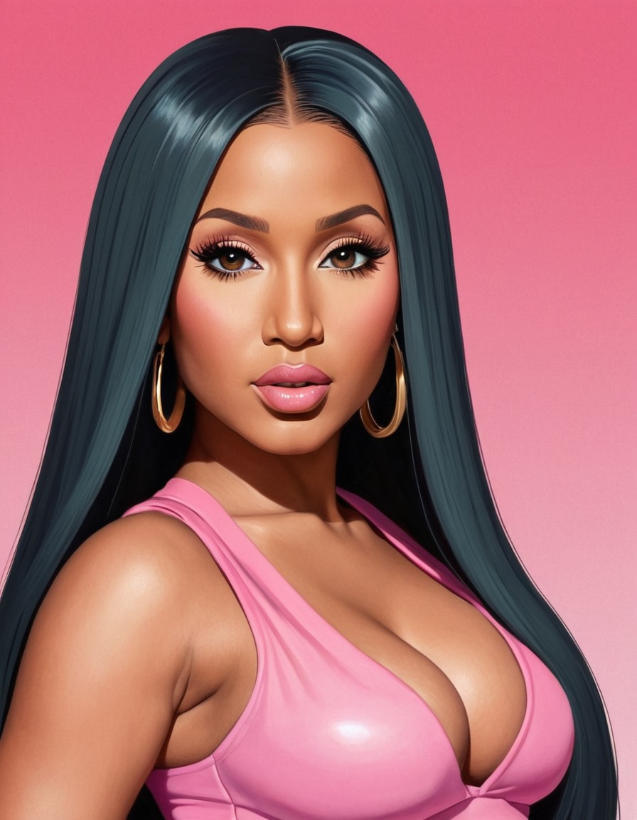 nicki minaj, portrait, music artist, hip hop, rapper