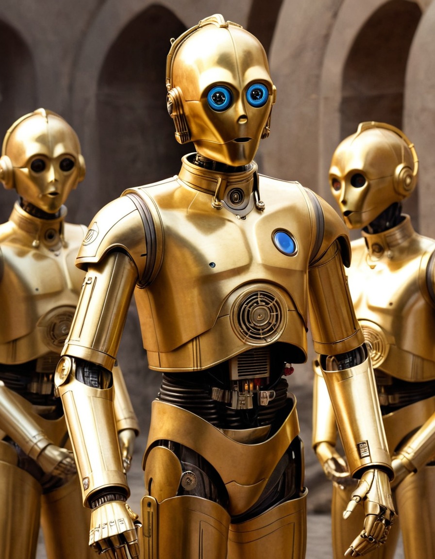 star wars, c-3po, aliens, communication, languages, robots, games, movies