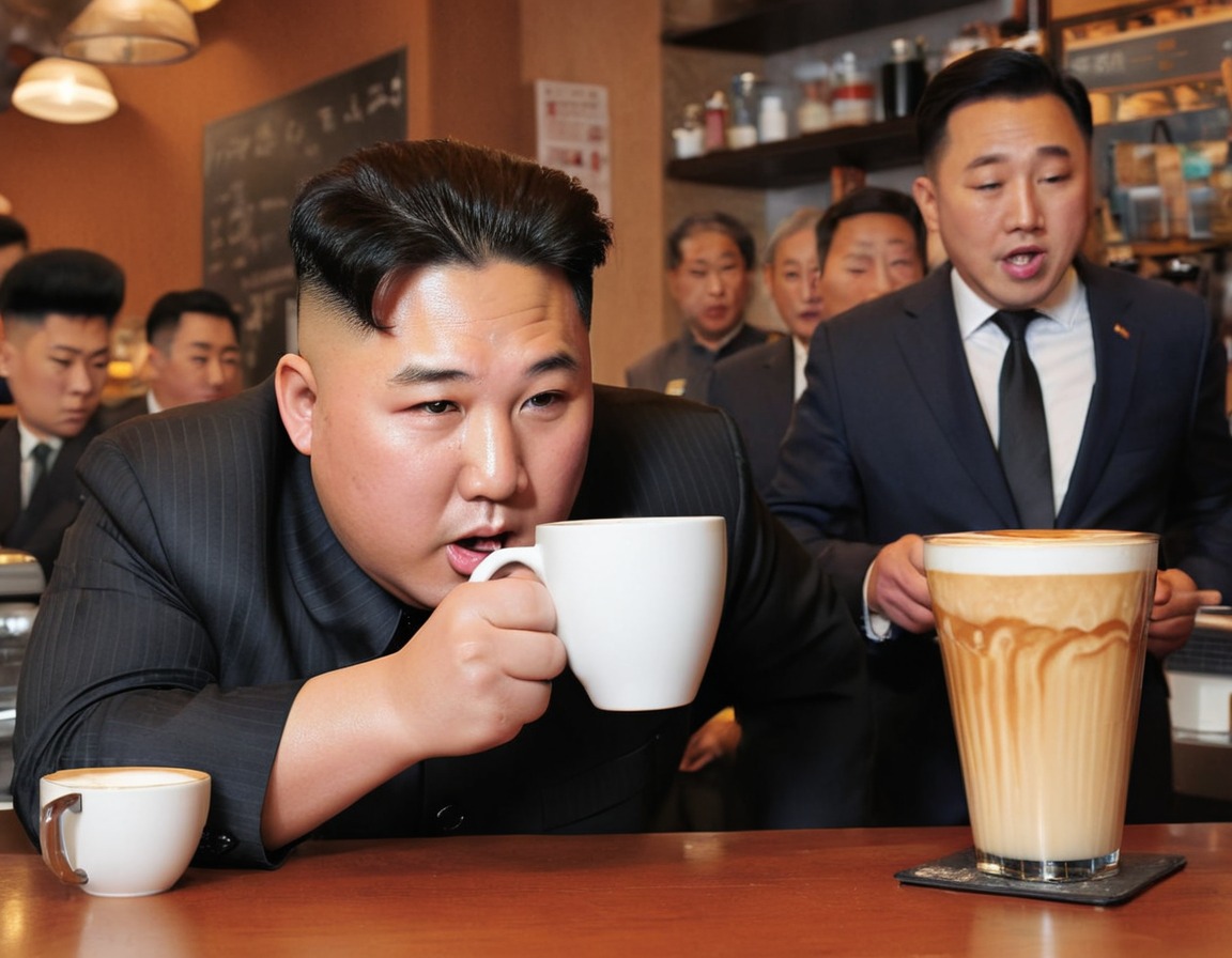 kim jong-un, latte art, barista competition, fail, dictator, north korea