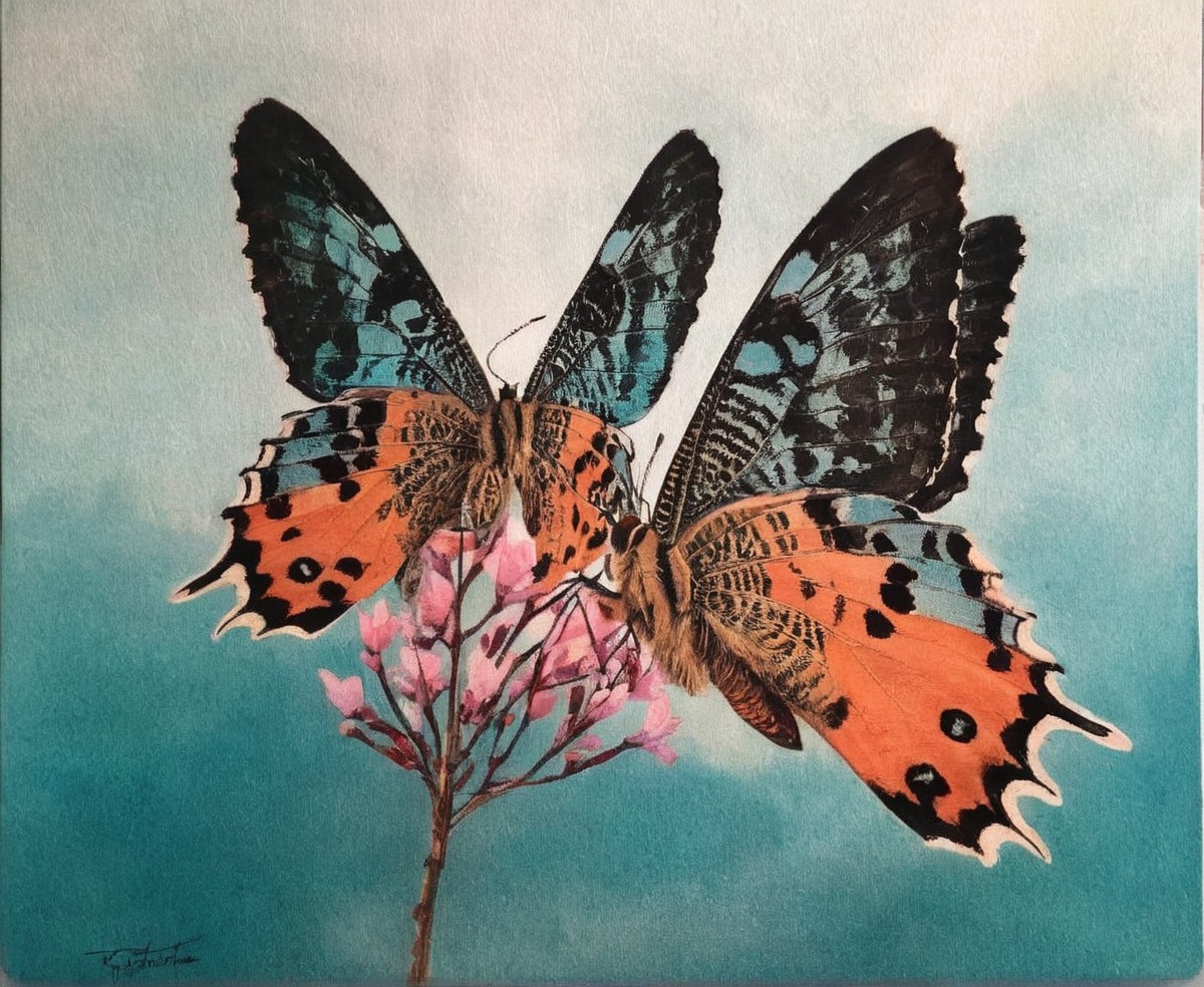 acrylicpainting, butterflies