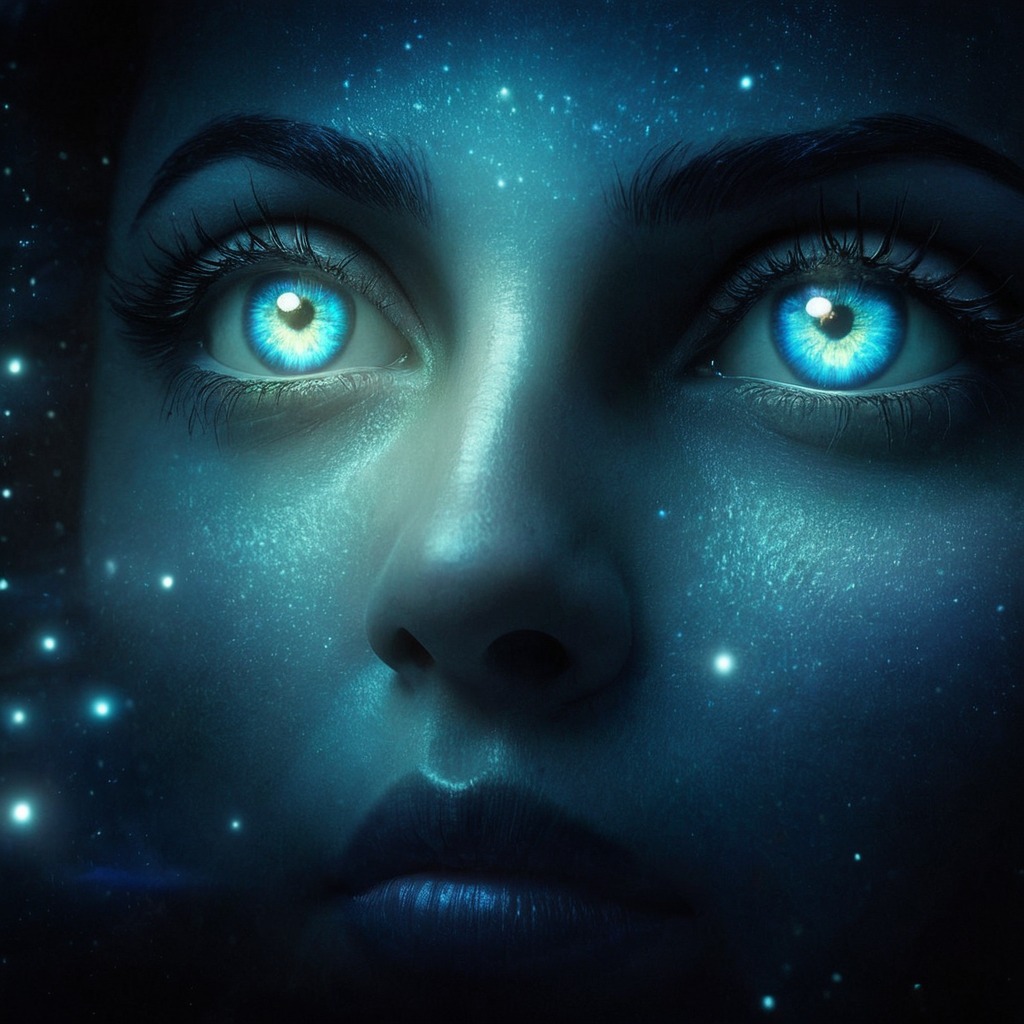 digitalart, beauty, fantasyart, space, surreal, scifi, bing, conceptart, eyes, originalcharacters