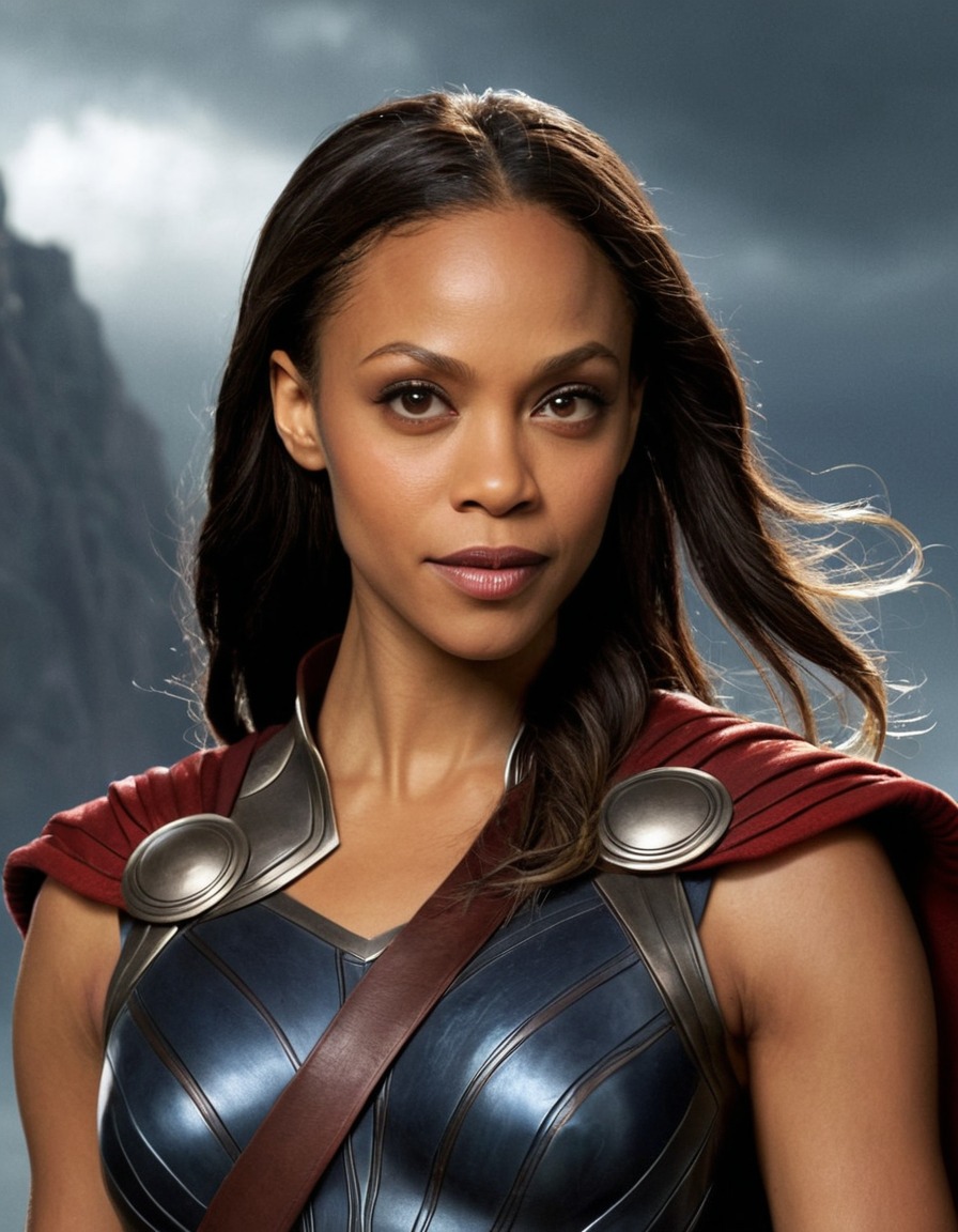 zoe saldana, thor, marvel, actress, fantasy, superhero, crossover