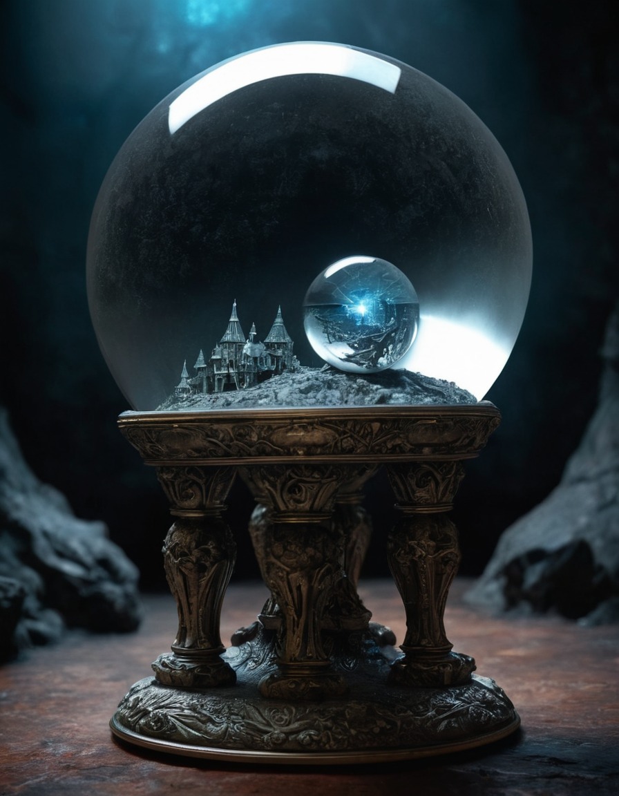 mystical, crystal ball, visions, future, prophecy