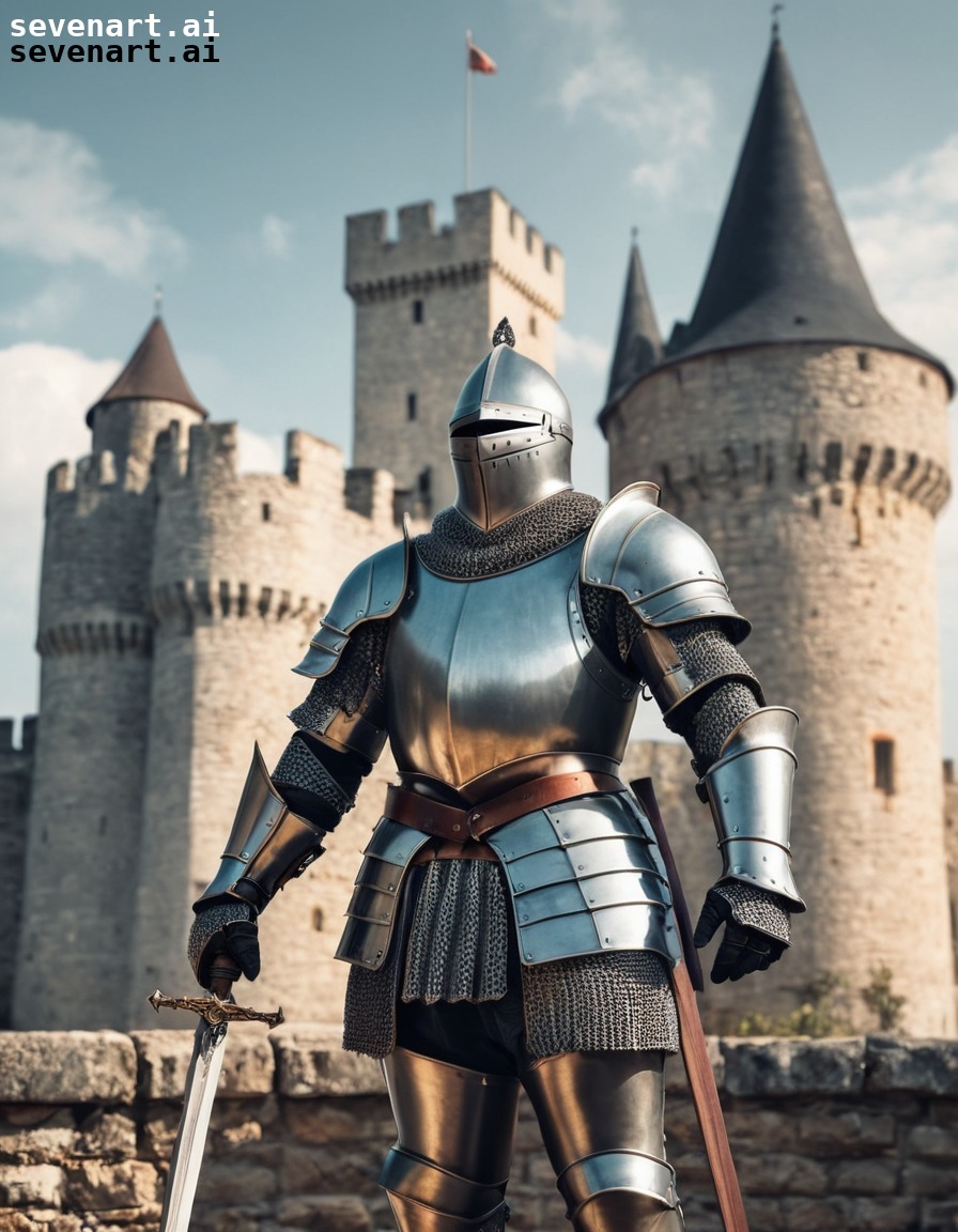 knight, armor, medieval, castle, proud, middle ages