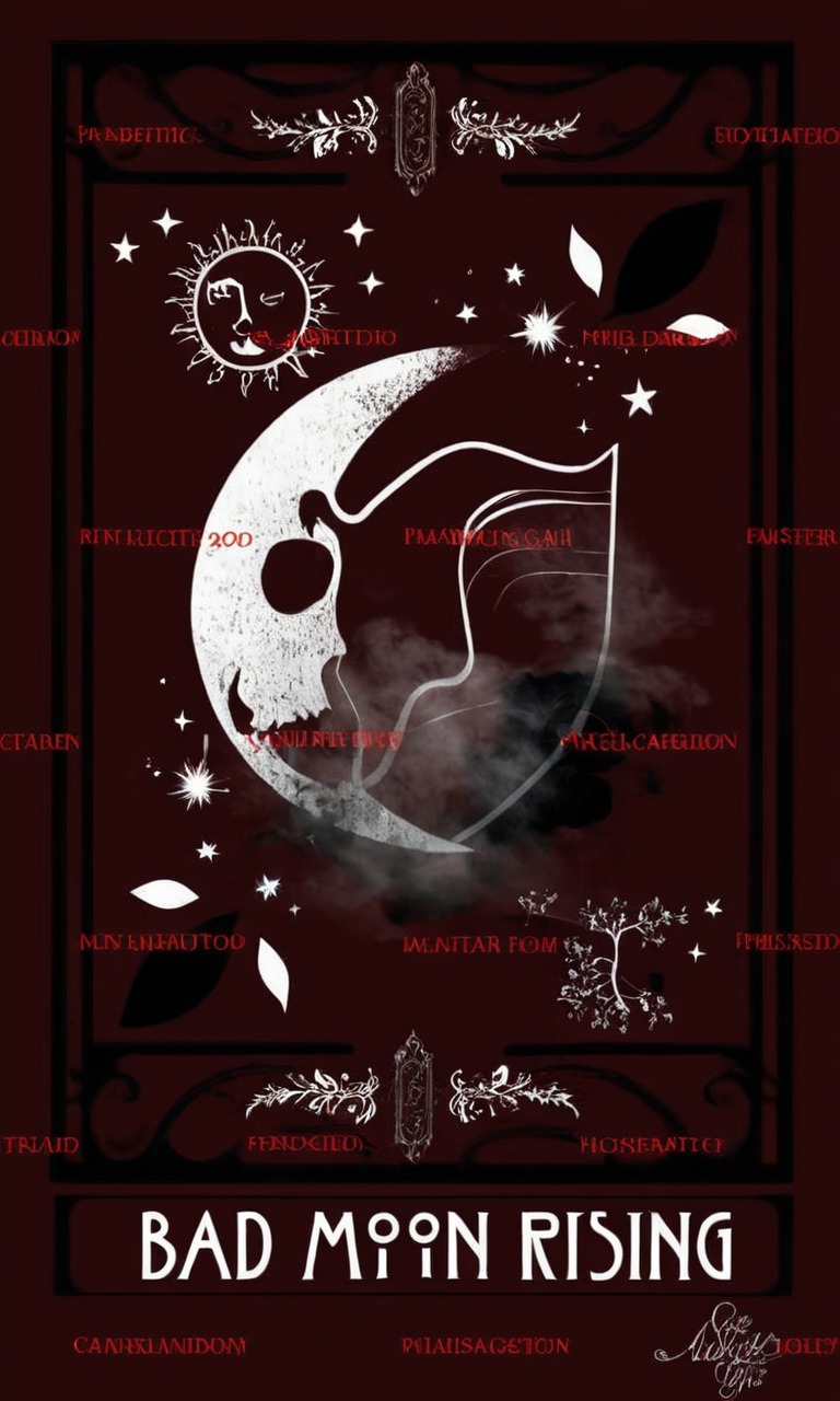 magic, zodiac, badmoonrising, digital, digitalart, digitalartist, digitalartwork, digitaldrawing, digitalillustration, digitalpainting, halloween, moon, spooktacular, spooky, spookymonth, halloween2024, tarotcarddesign, spookyseason, spookymonth2024, spookyseason2024