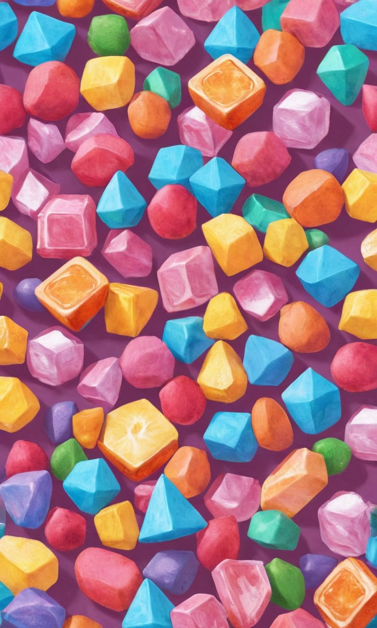 wallpaper, candy, pixelated, sweets