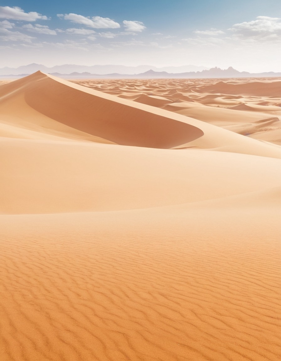 desert, landscape, sand dunes, arid, nature