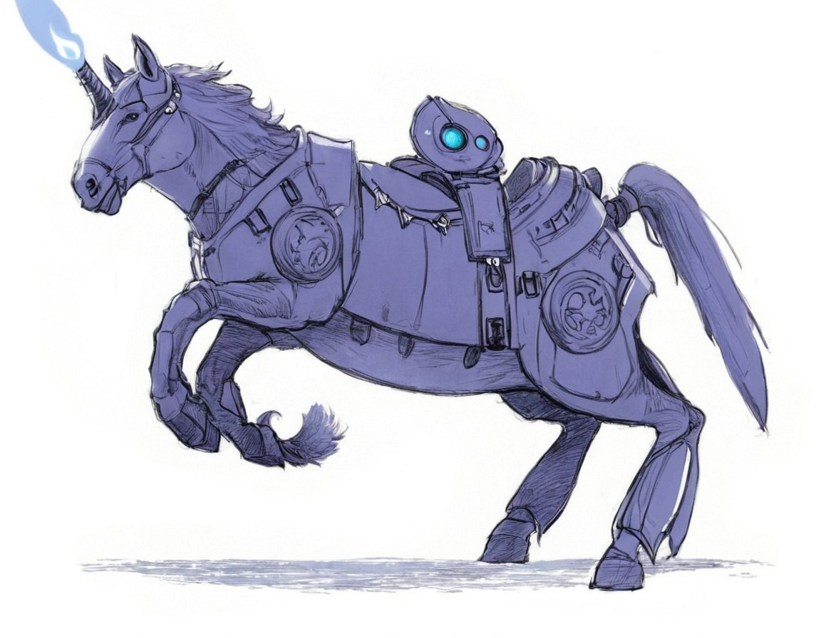 robothorse, 100challenge, 100characters, 100characterchallenge