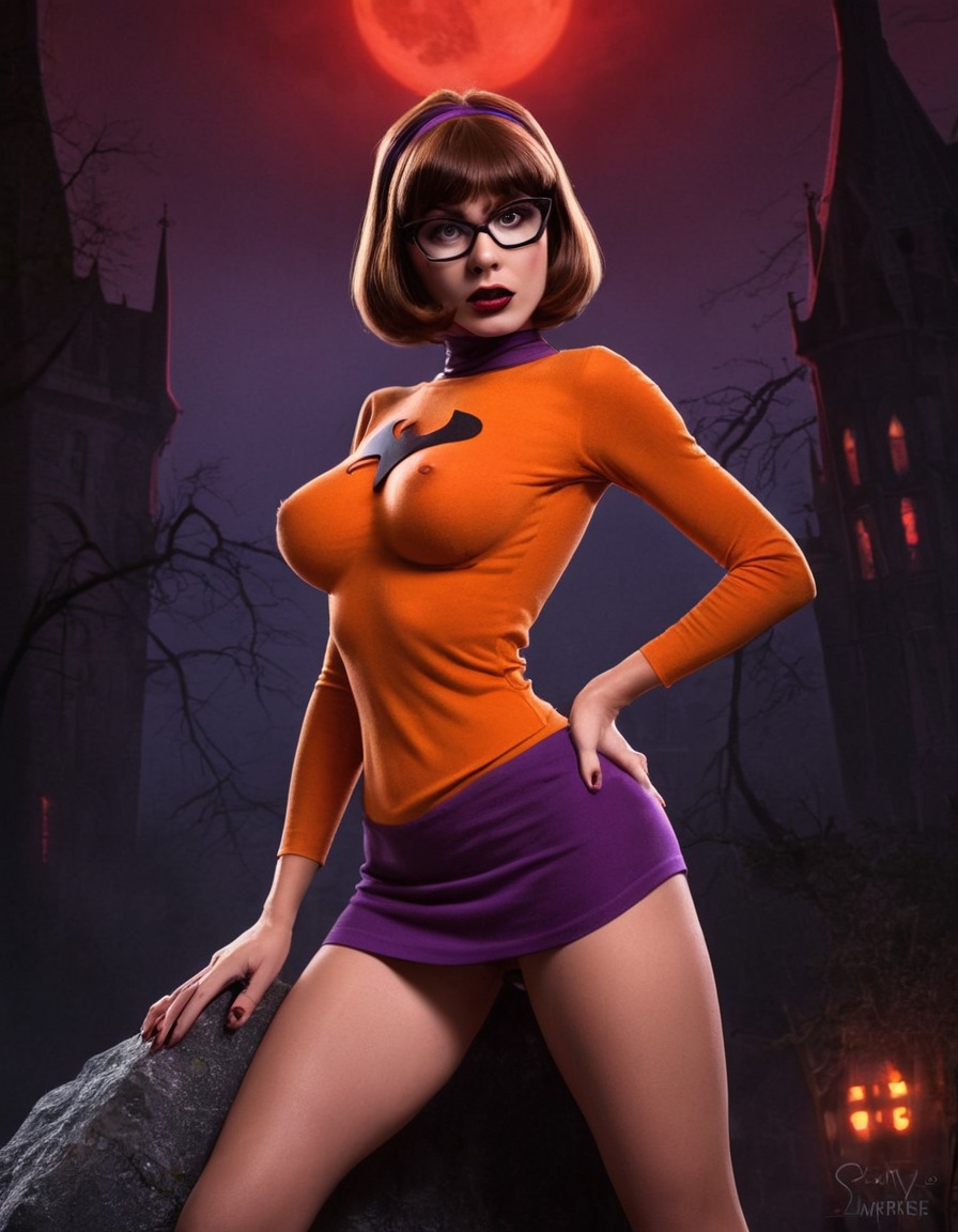 velma dinkley, scooby-doo, vampire, mystery-solving, supernatural, transformation, fictional character