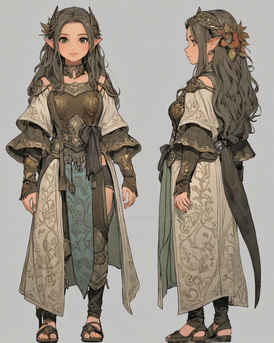 characterdesign, adoptable, warrior, adoptablesopen, fantasycharacter, dnd, characterconcept, elf, referencesheet, rpg, outfit, clothing