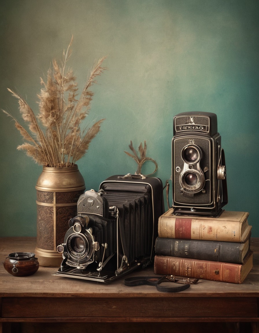 vintage, film camera, photography, still life, nostalgia