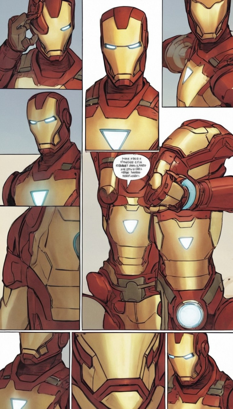 comic, dreamup, fanart, avengers, ironman, ai_art