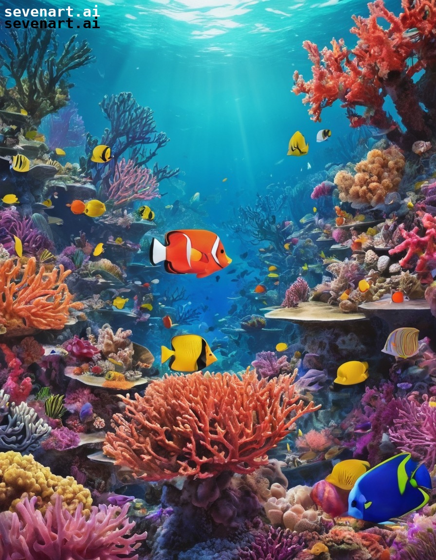 underwater, coral reef, marine life, biodiversity, vibrant