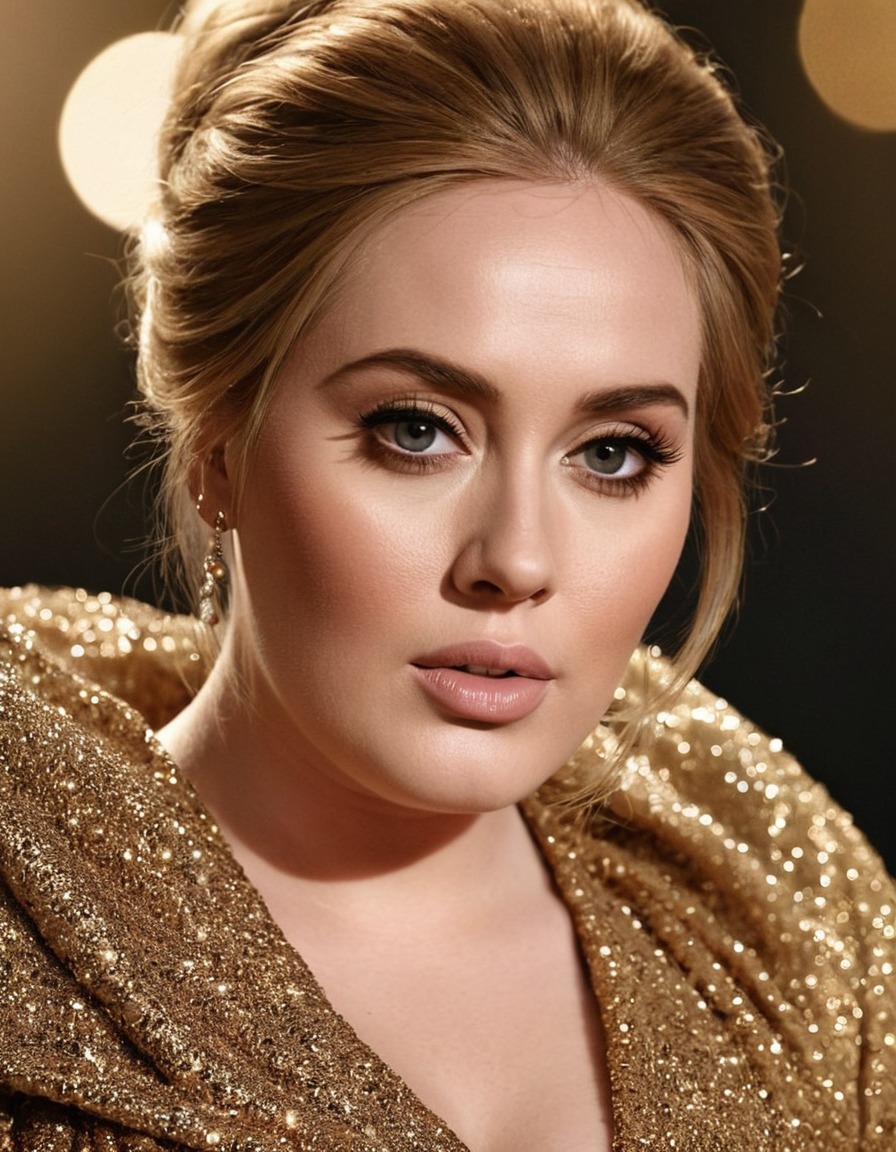 adele, musician, singer, portrait, award-winning, beautiful