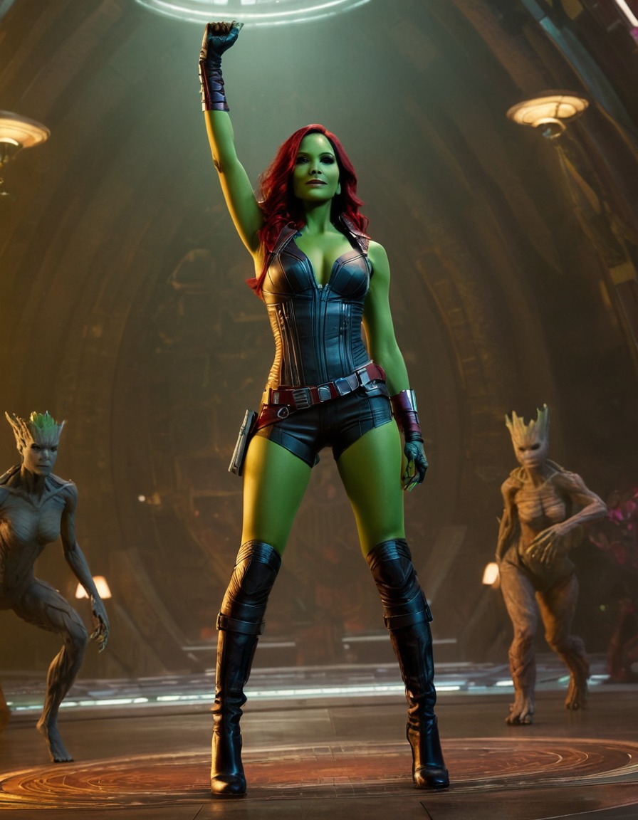 gamora, guardians of the galaxy, marvel, warrior, marvel cinematic universe, strong female character, beauty