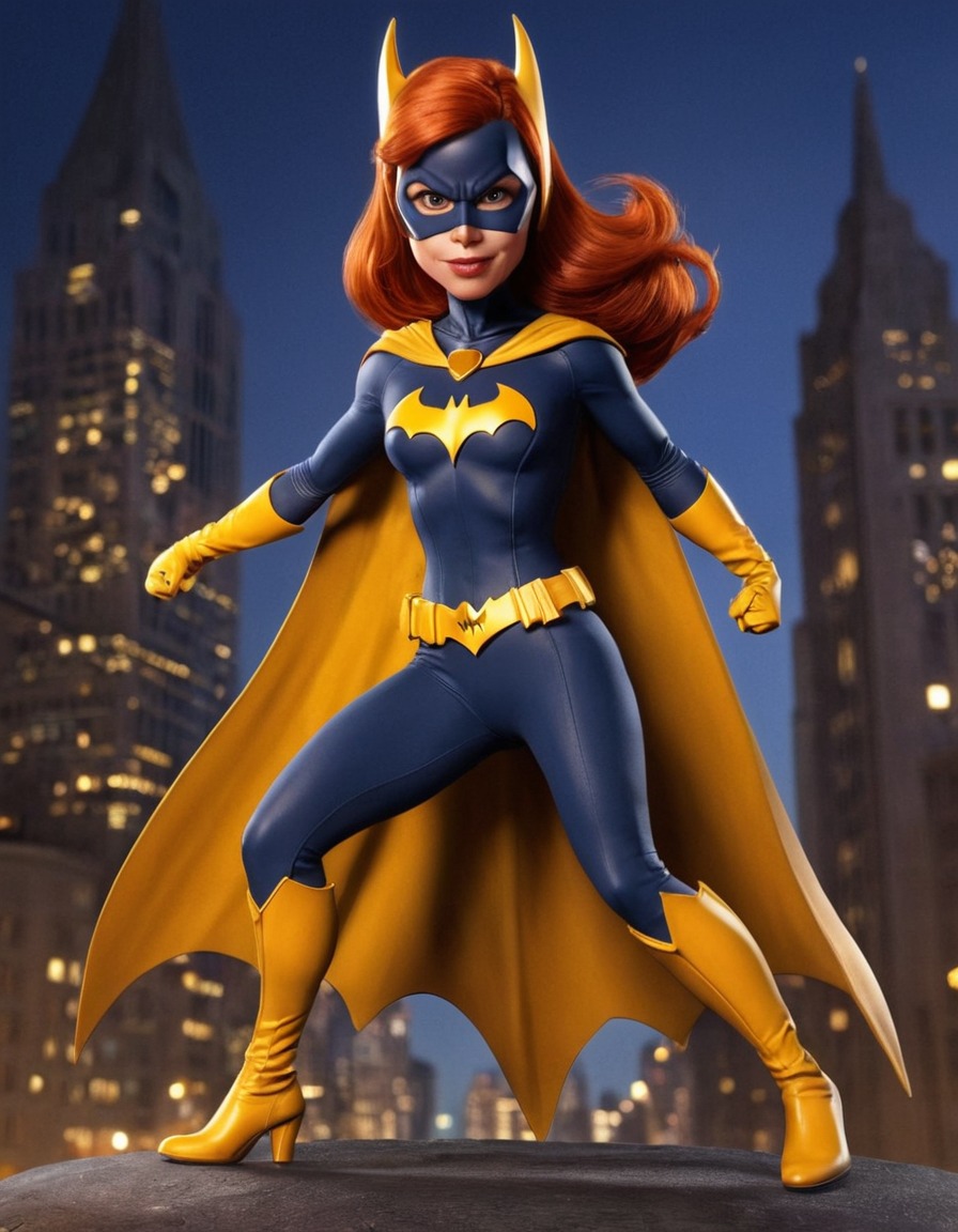 dc comics, batgirl, funny, caricature