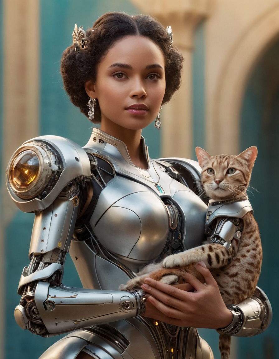 queen, royalty, robot, pet, technology, medieval, art