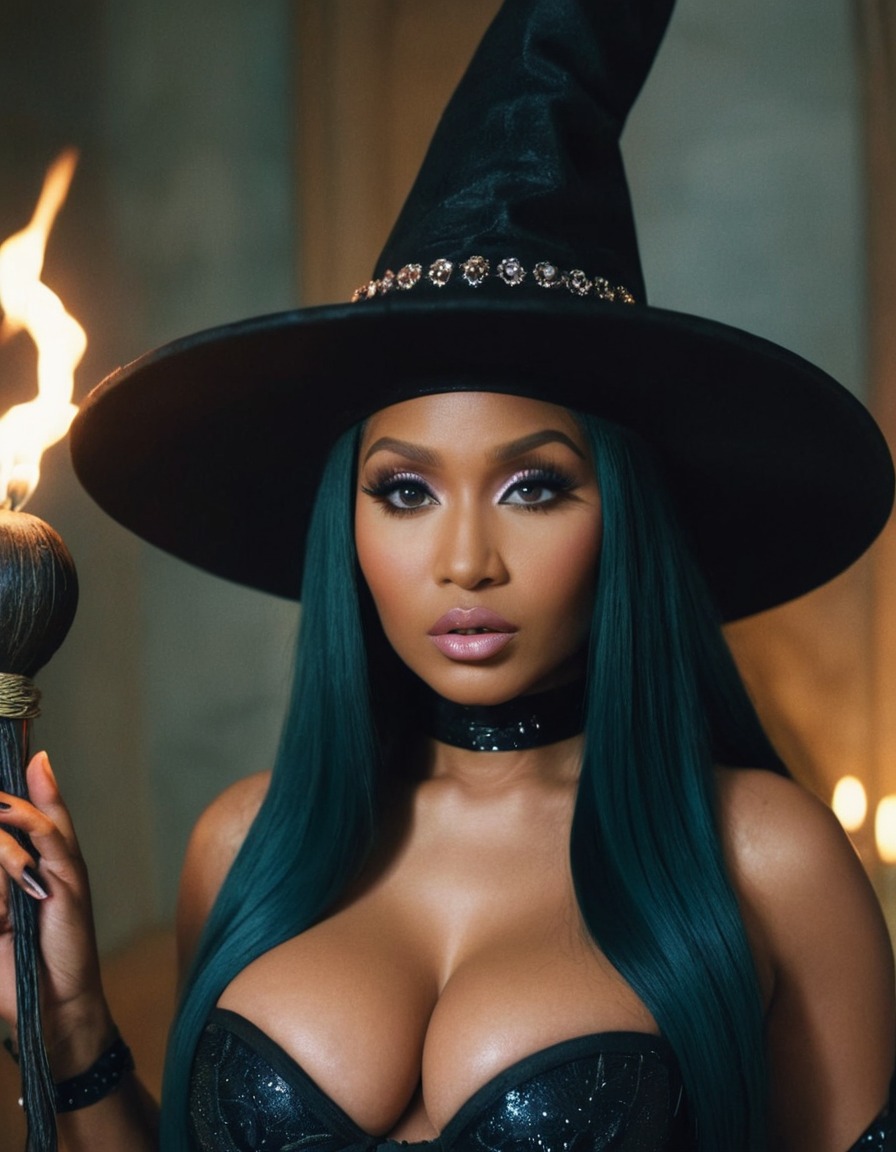 nicki minaj, witch, rapper, music artist, female artist, pop culture, hip hop