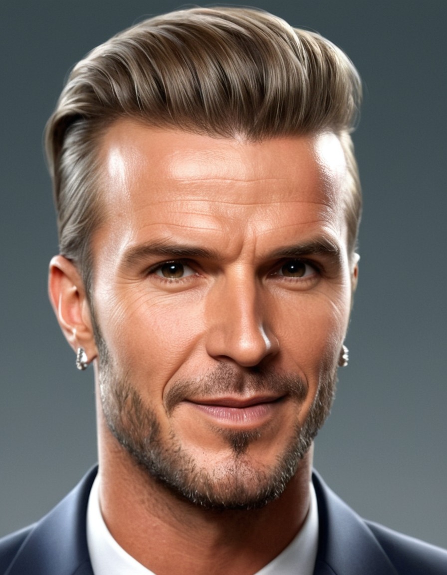 david beckham, caricature, funny, soccer player, english, celebrity, humor