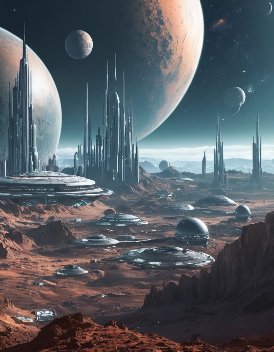 colonization, space settlement, terraforming, future technology, alien planet, future