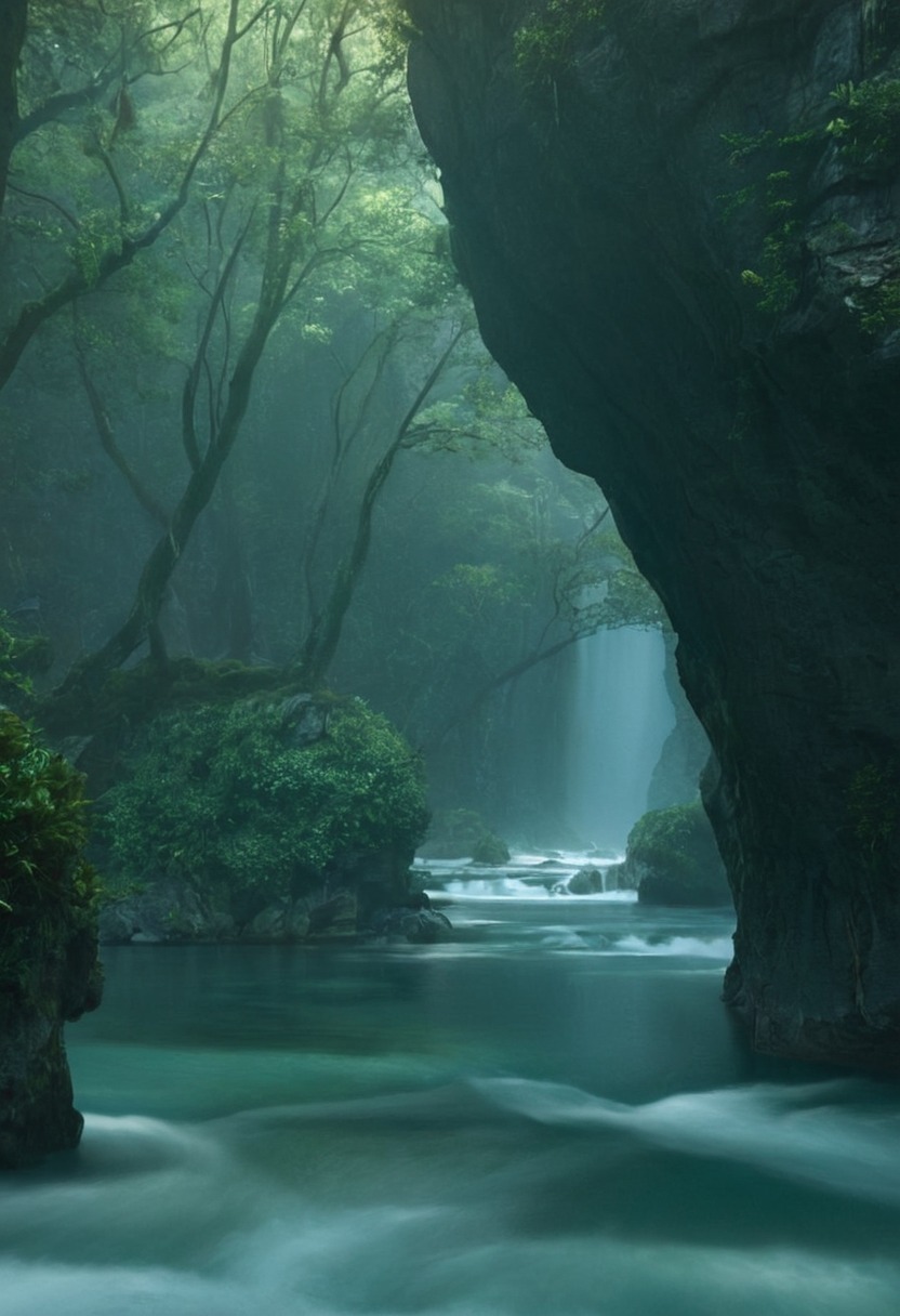 landscape, paradise, waterfall, nature, adventure, explore, travel, travelling, photography, gif, gifs, photographers on tumblr, aesthetic, cottagecore, fairycore, fairy, naturecore