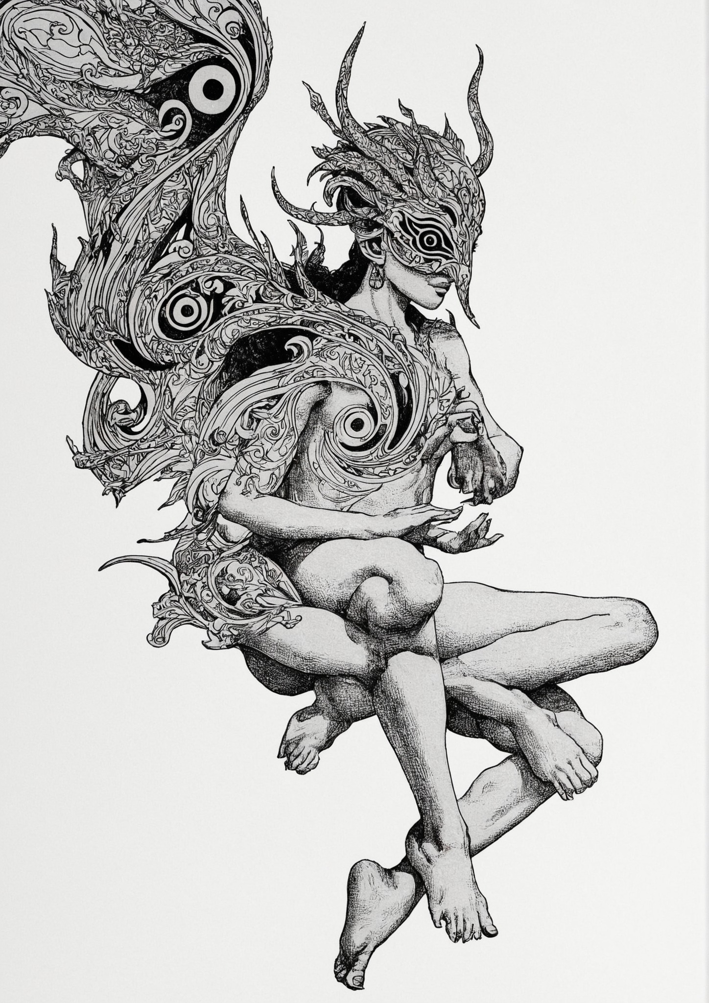 ヨコイジュウ, 4kuda5rana1, illustrations, surreal