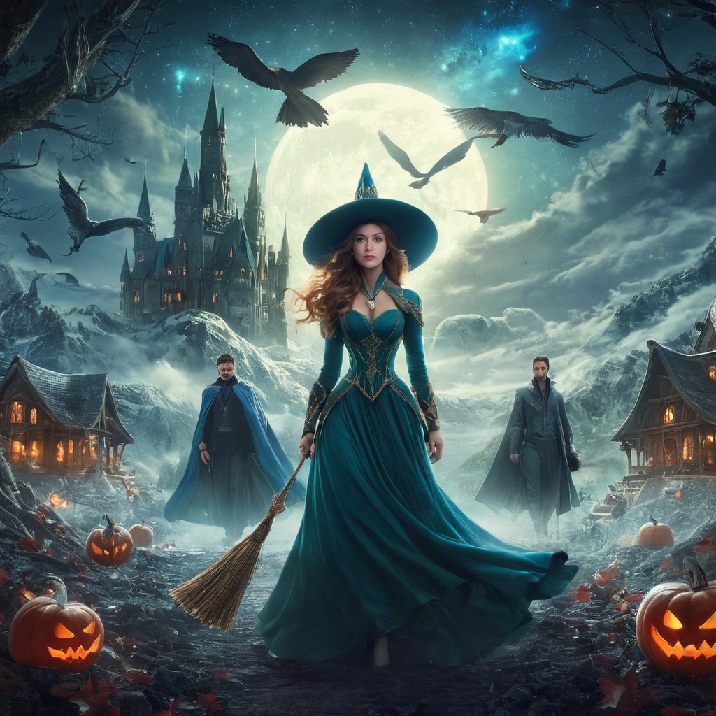 magic, witch, halloween, horror, fantasyart, bewitched