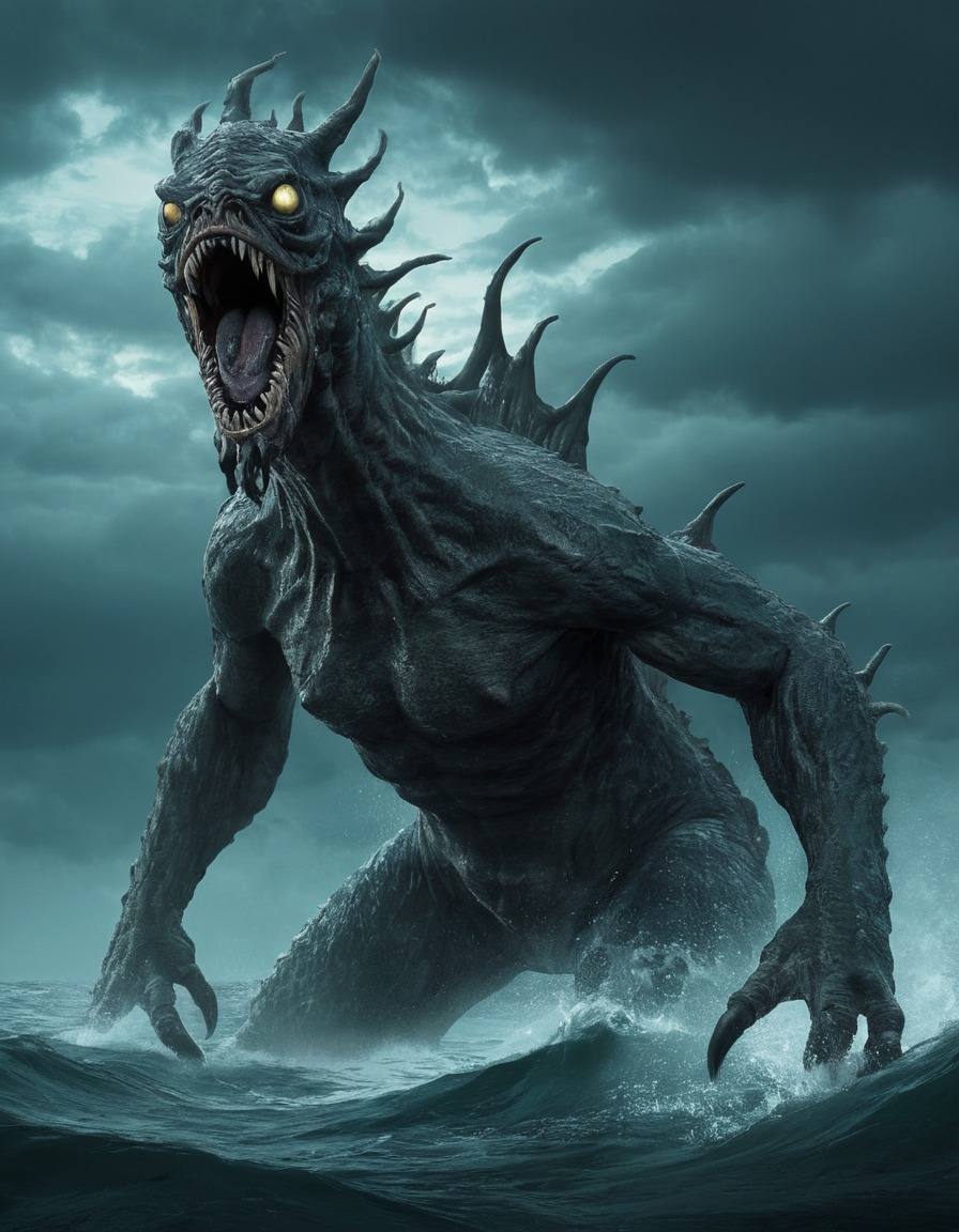 nuckelavee, sea monster, scottish folklore, mythical creature, nightmare fuel