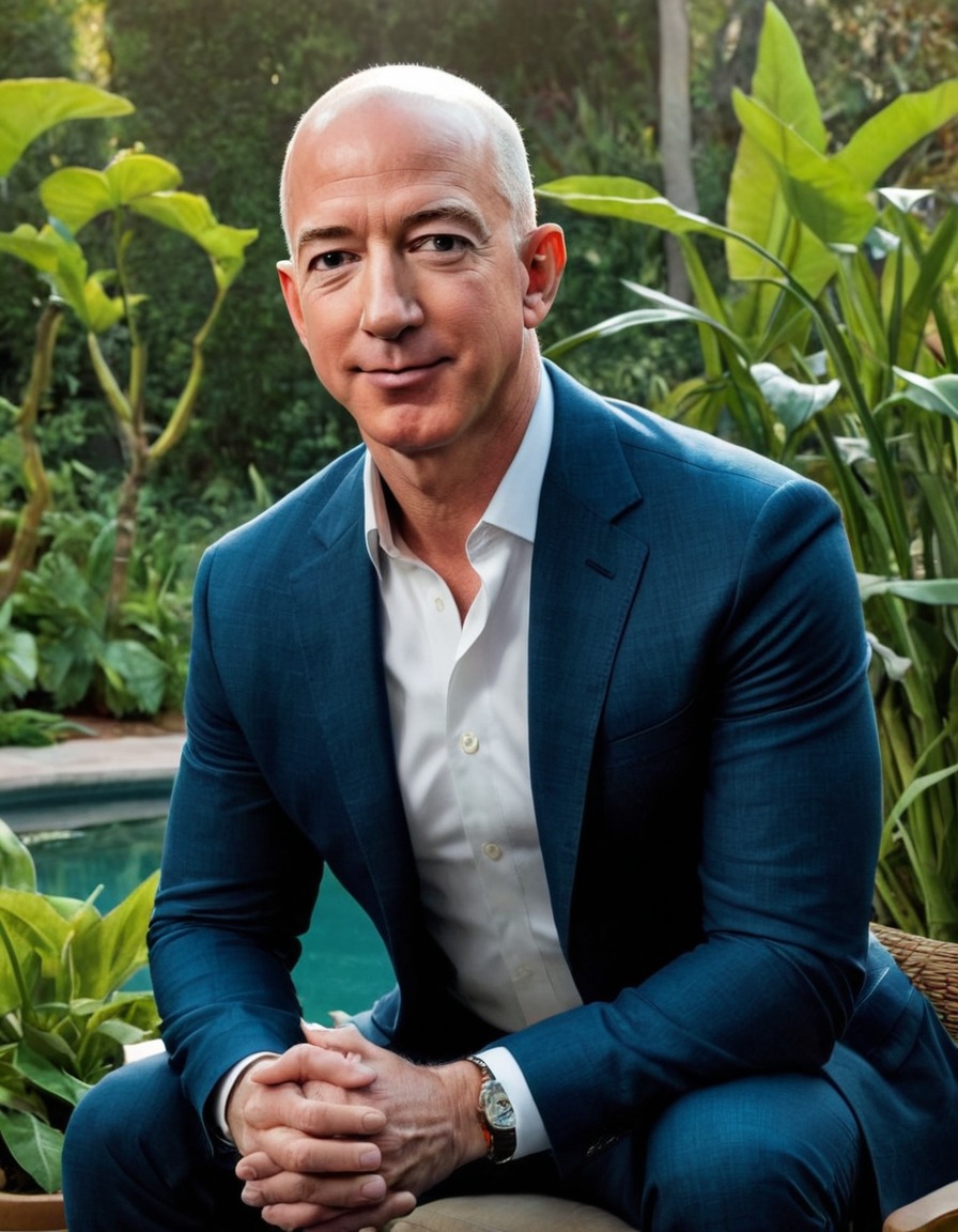 jeff bezos, impressionism, garden, art, technology, innovation