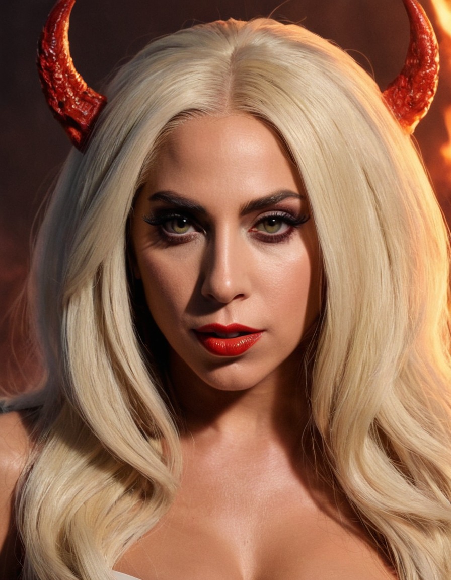 lady gaga, demon, musician, singer, hollywood, pop culture