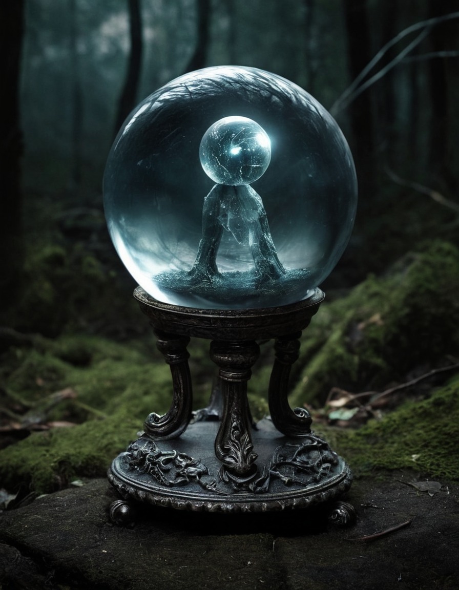 mystical, crystal ball, visions, future, prophecy