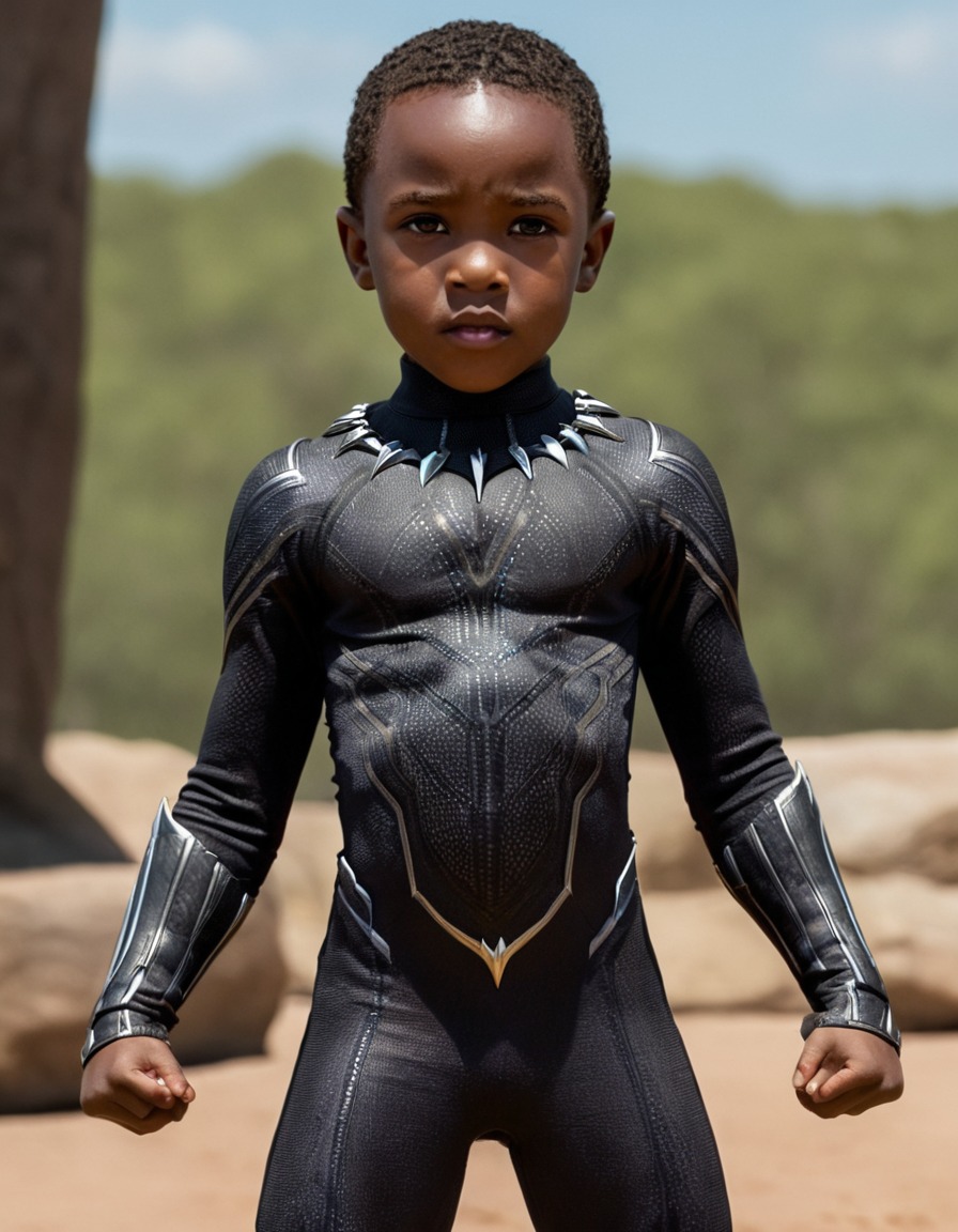 black panther, childhood, superhero, marvel, wakanda, t'challa, royalty