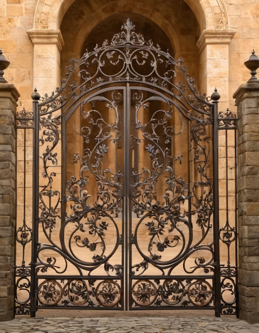 ironwork, gate, historic, architecture