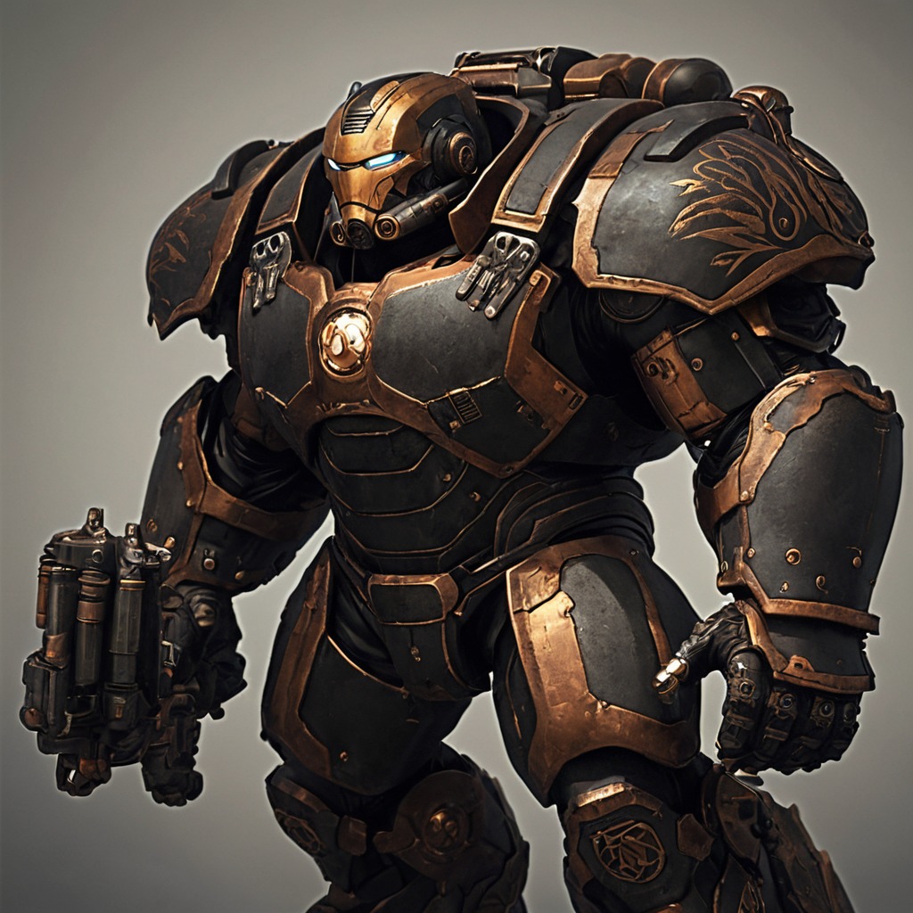 characterdesign, armored, dreamup, warhammer, ironmanavengers, ai_art