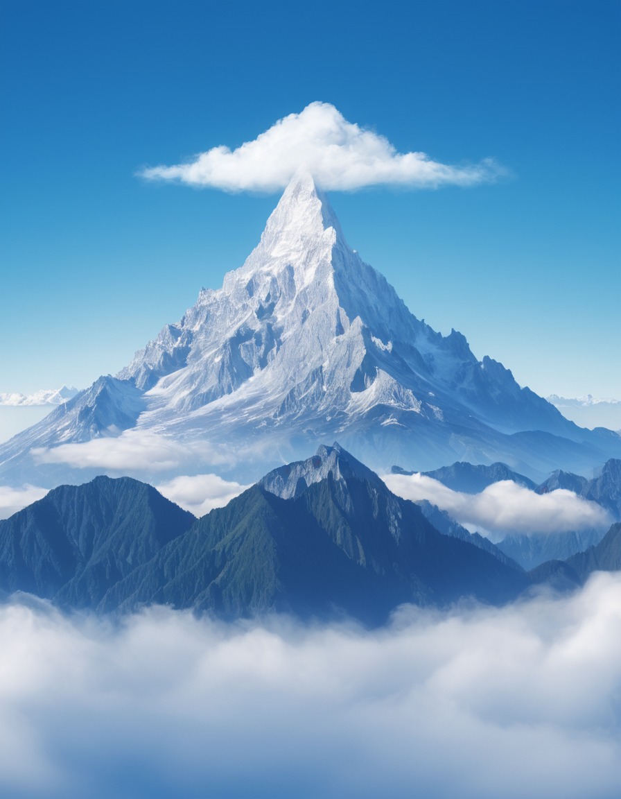 mountains, clouds, sky, nature, landscape